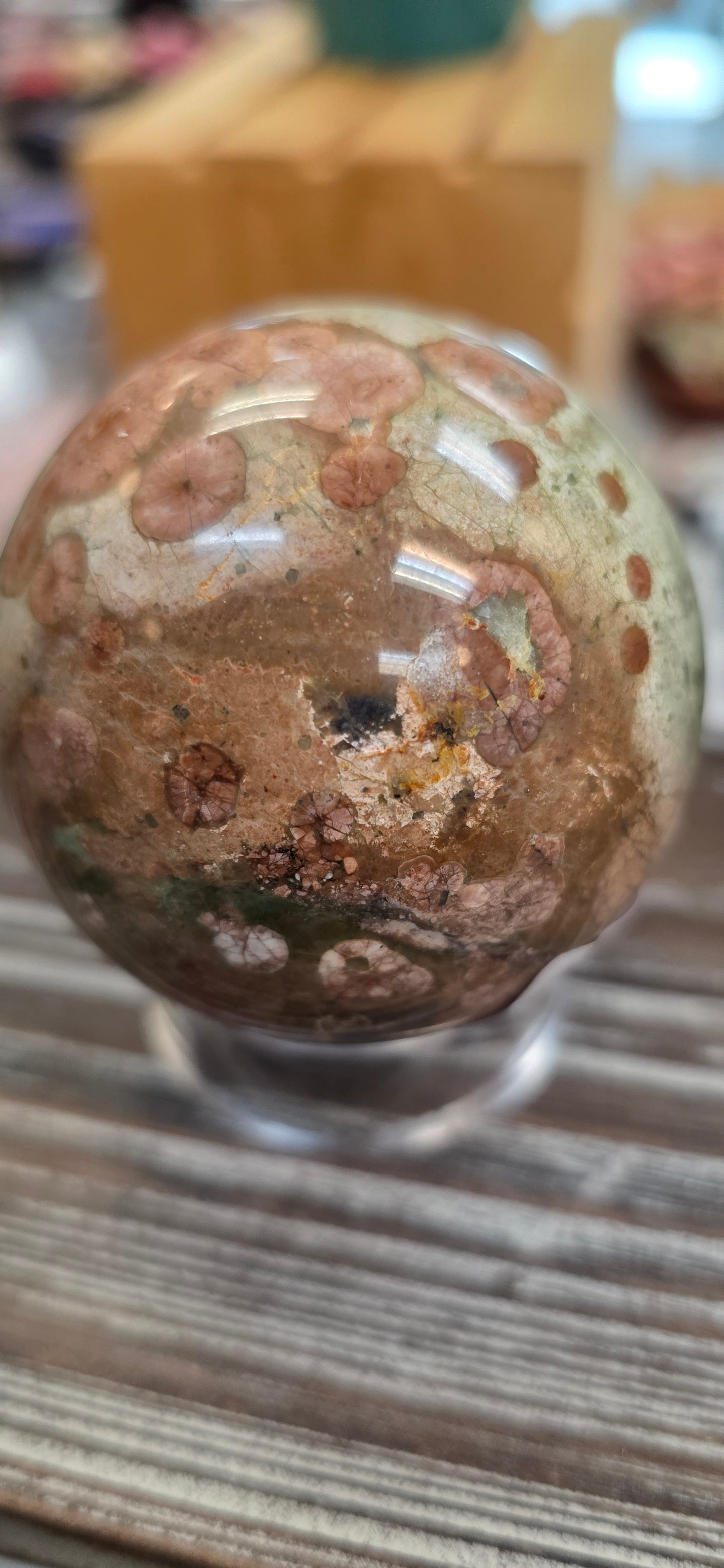 Rainforest Jasper Sphere