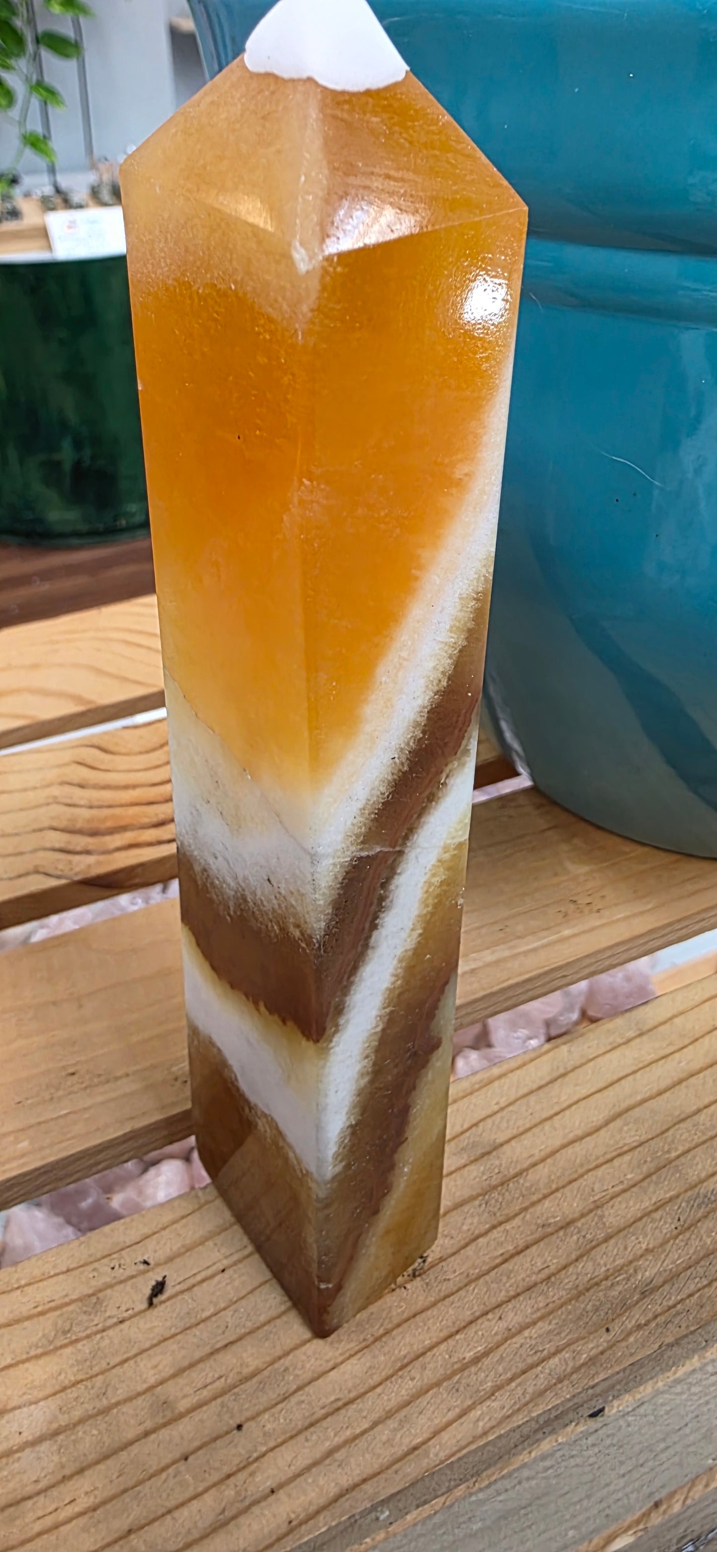 Orange Calcite Tower