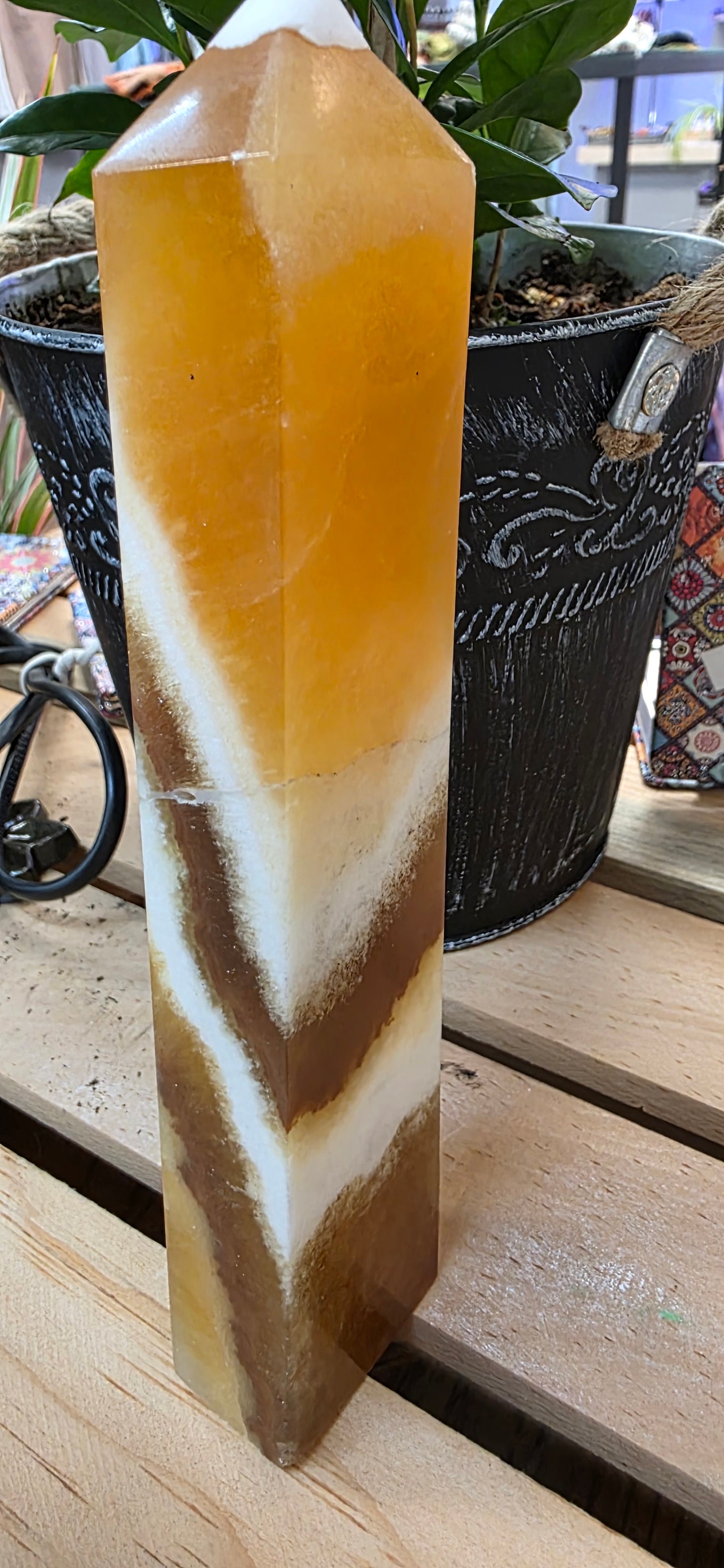 Orange Calcite Tower