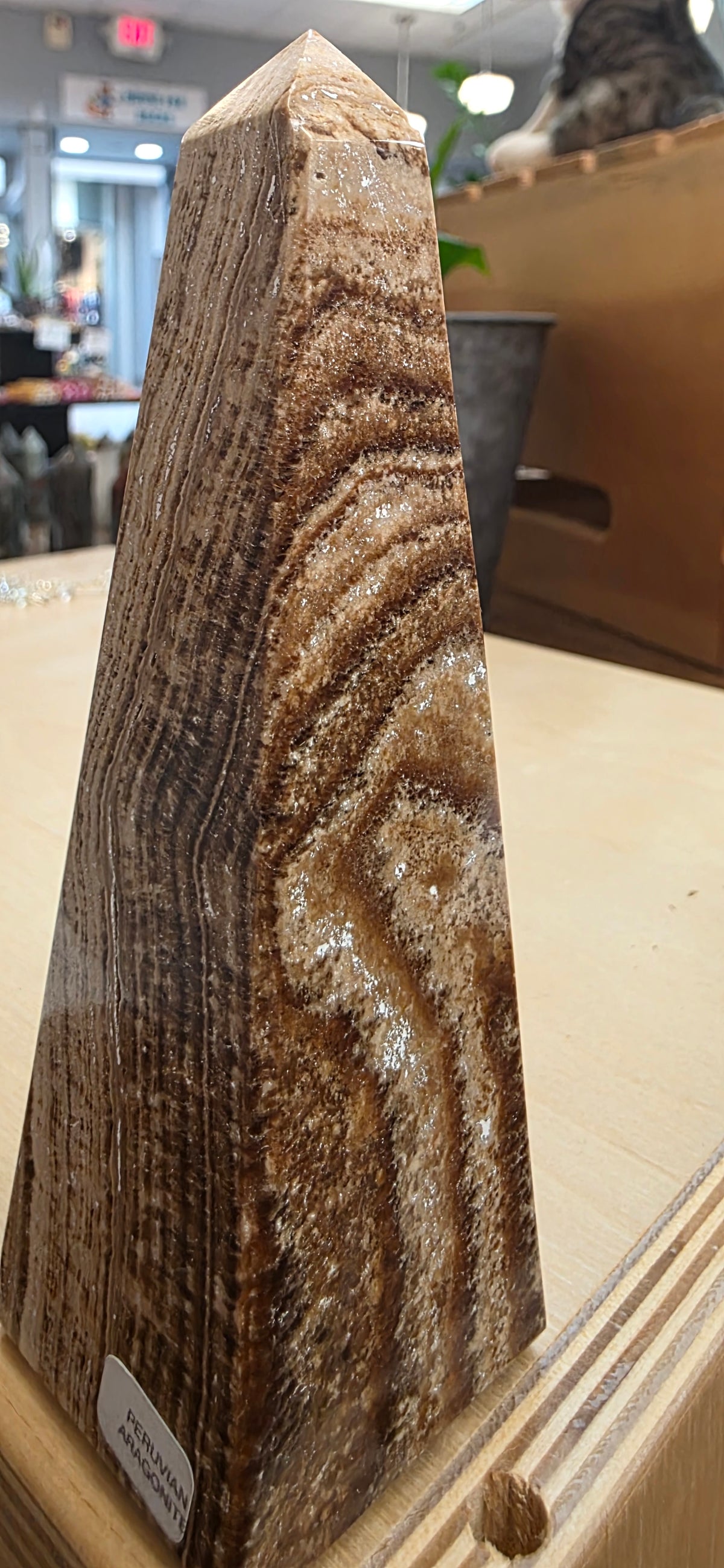 Brown Aragonite Tower (Peru)