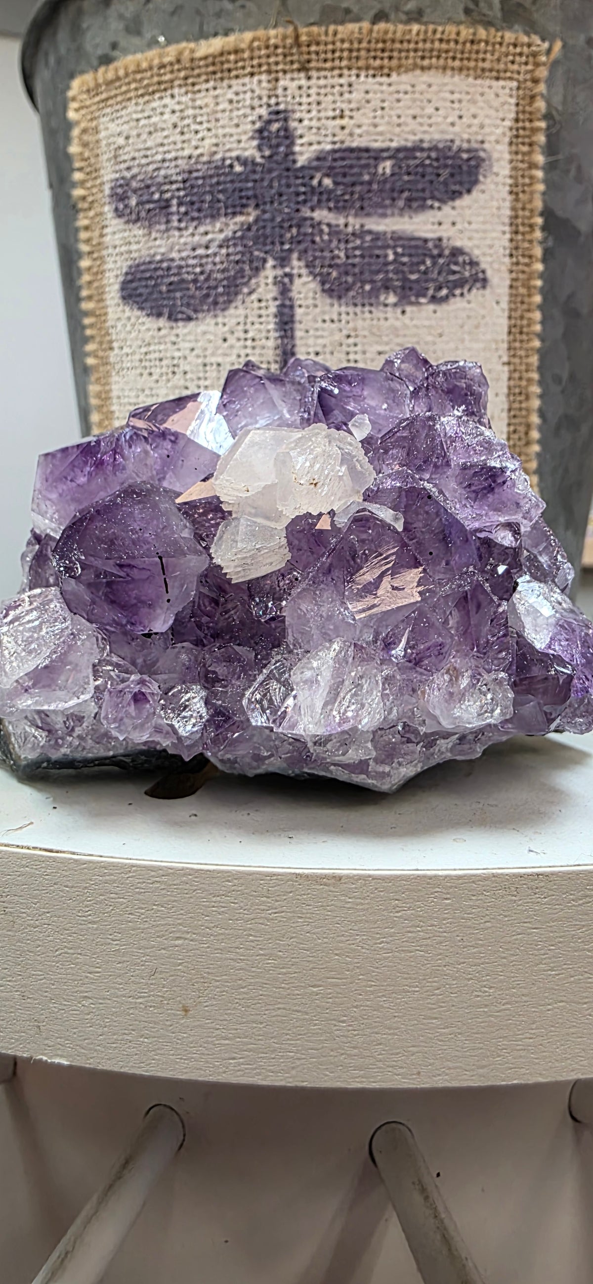 Amethyst Calcite Cluster (Brazil)