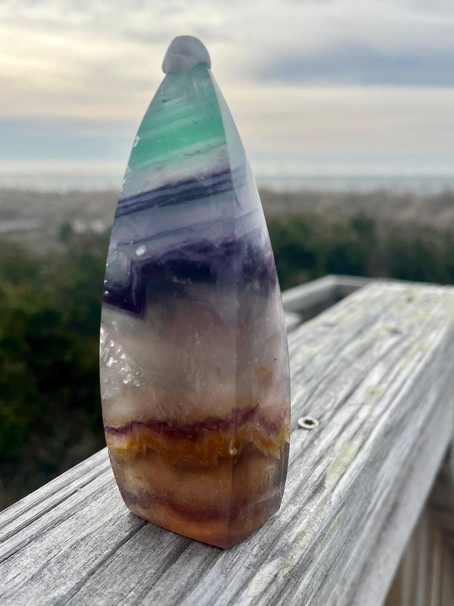 Rainbow Fluorite Twist