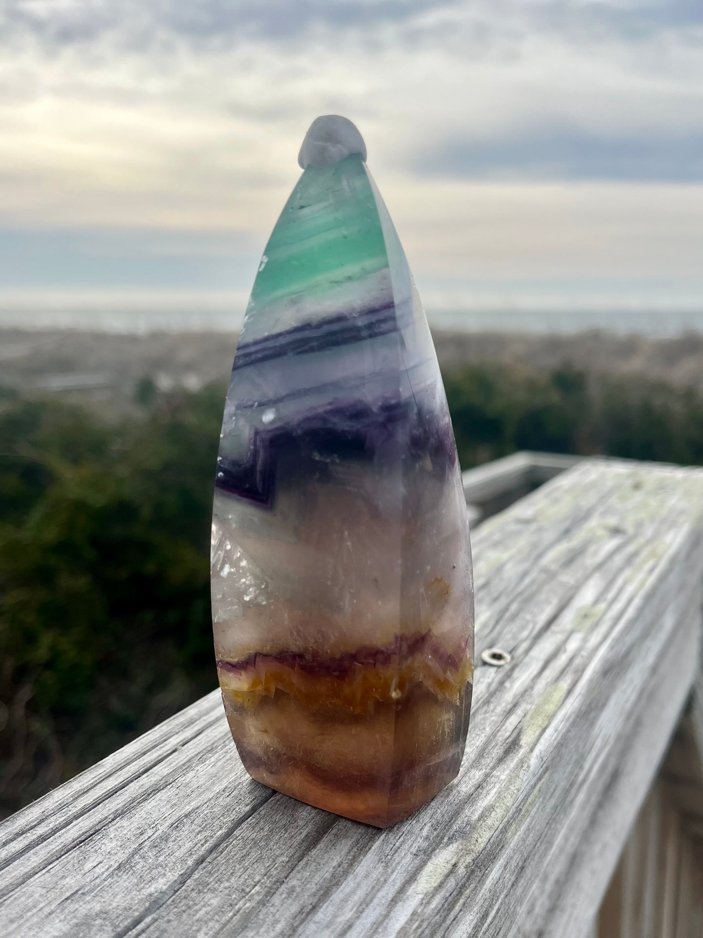 Rainbow Fluorite Twist
