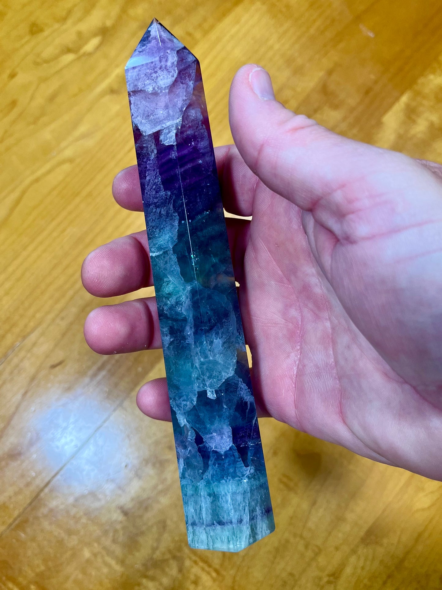 Rainbow Fluorite Tower (Reiki)