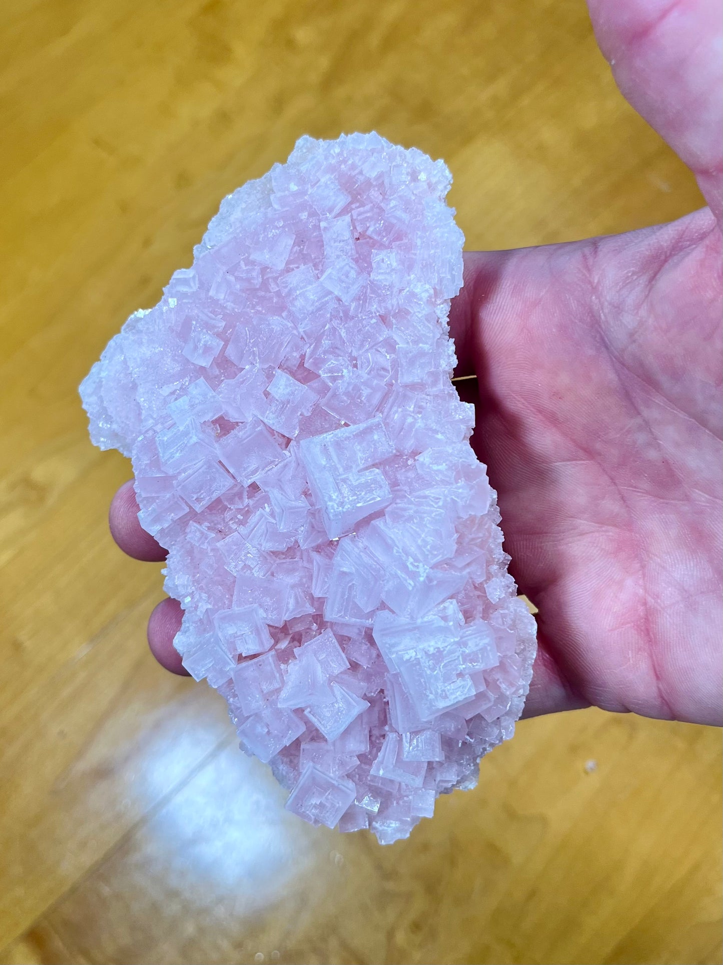 Pink Halite Cluster (California)