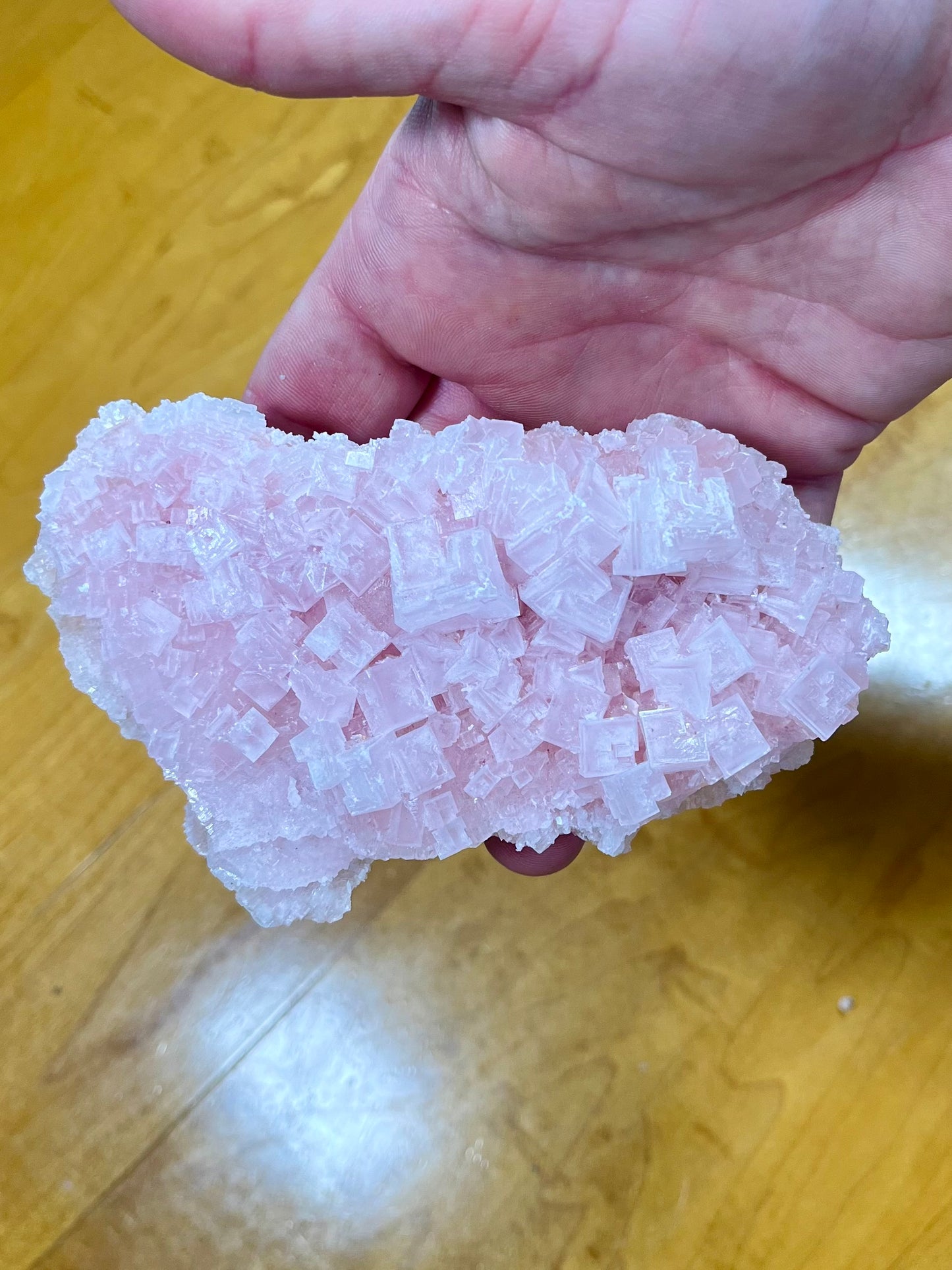 Pink Halite Cluster (California)