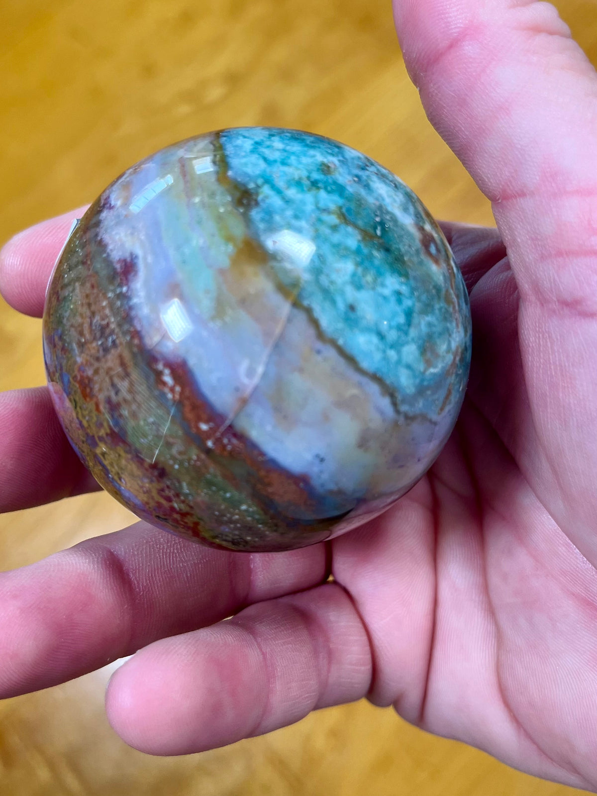 Ocean Jasper Sphere (Madagascar)