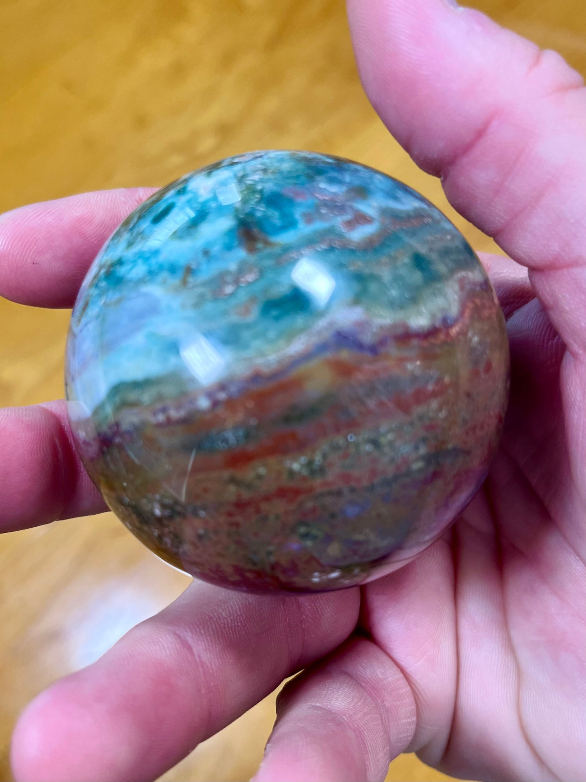Ocean Jasper Sphere (Madagascar)
