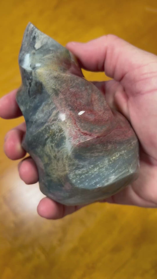 Ocean Jasper Flame (Madagascar)