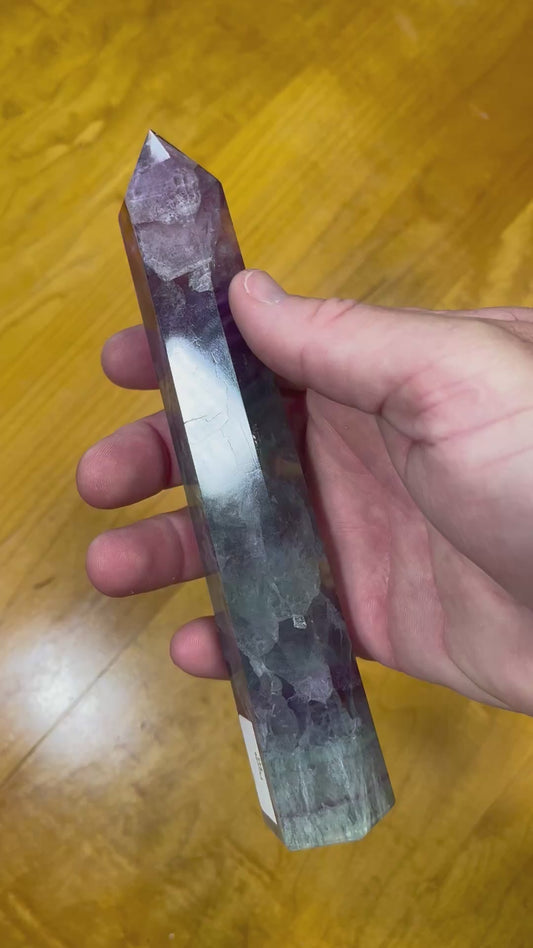 Rainbow Fluorite Tower (Reiki)