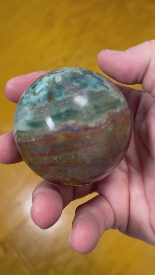 Ocean Jasper Sphere (Madagascar)